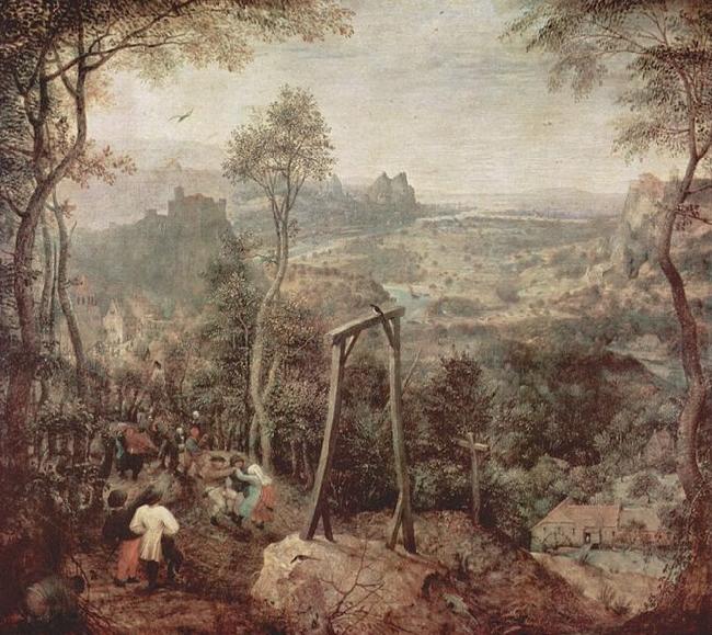 Pieter Bruegel the Elder Painting of a gallow